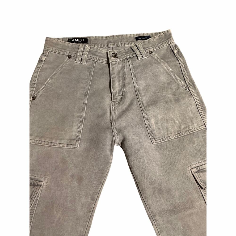 Amiri "New York Fit" Washed Grey Designer Denim Jeans 30x27